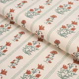 Schumacher Ellora Hand-Print Spice Fabric