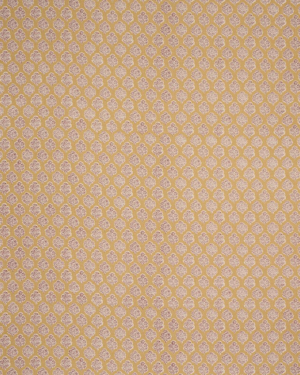 Schumacher Manali Hand-Print Red & Mustard Fabric