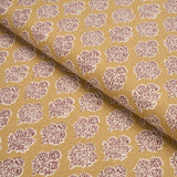 Schumacher Manali Hand-Print Red & Mustard Fabric