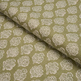 Schumacher Manali Hand-Print Green Fabric