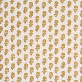 Schumacher Kaasni Hand-Block Print Yellow Fabric