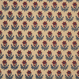 Schumacher Amisha Hand-Print Red & Indigo Fabric
