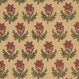 Schumacher Amisha Hand-Print Red & Mustard Fabric