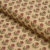 Schumacher Amisha Hand-Print Red & Mustard Fabric