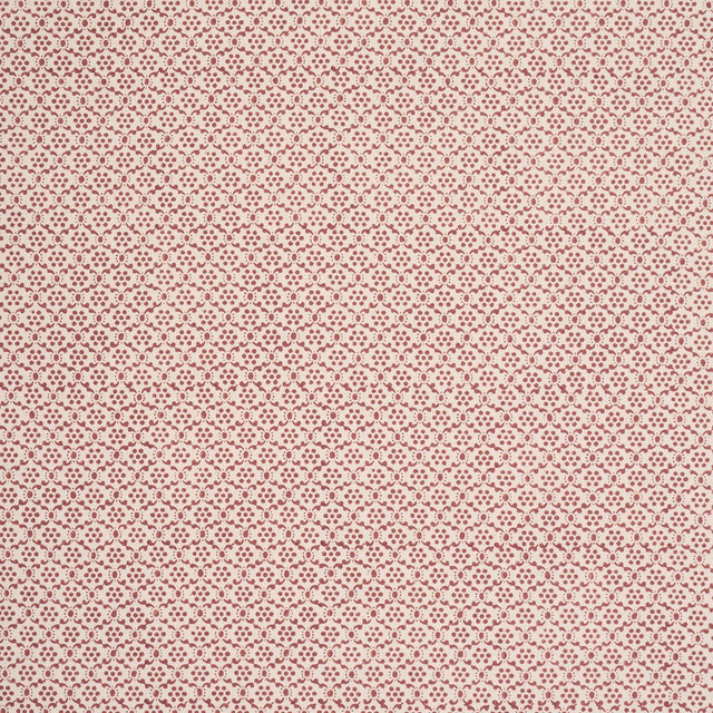 Schumacher Laksha Hand-Block Print Red Fabric