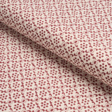 Schumacher Laksha Hand-Block Print Red Fabric