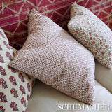 Schumacher Laksha Hand-Block Print Red Fabric