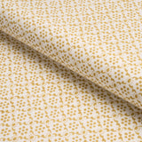 Schumacher Laksha Hand-Block Print Yellow Fabric