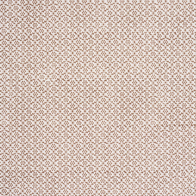 Schumacher Laksha Hand-Block Print Brown Fabric