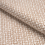 Schumacher Laksha Hand-Block Print Brown Fabric
