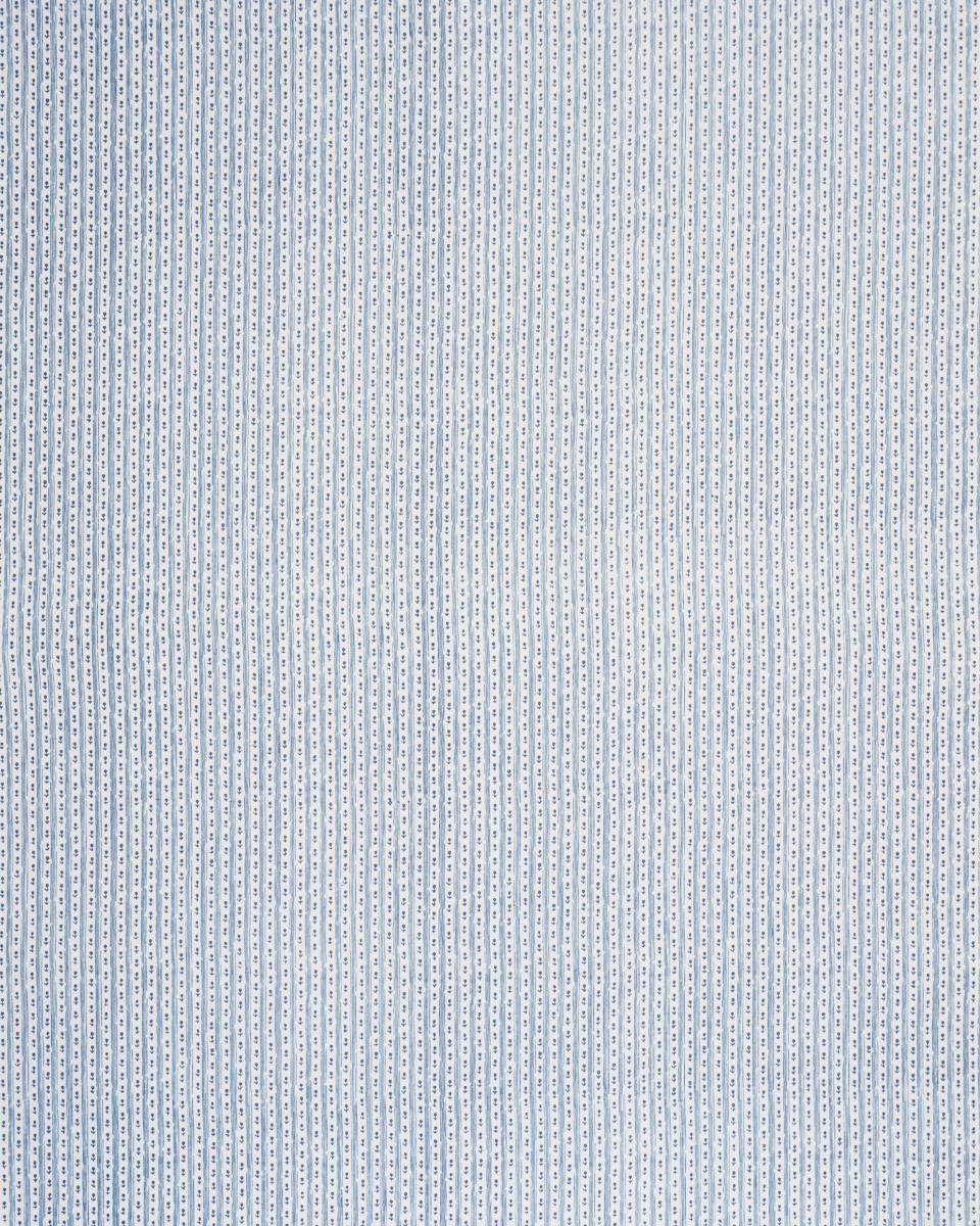 Schumacher Nidhi Stripe Hand-Print Sky Fabric