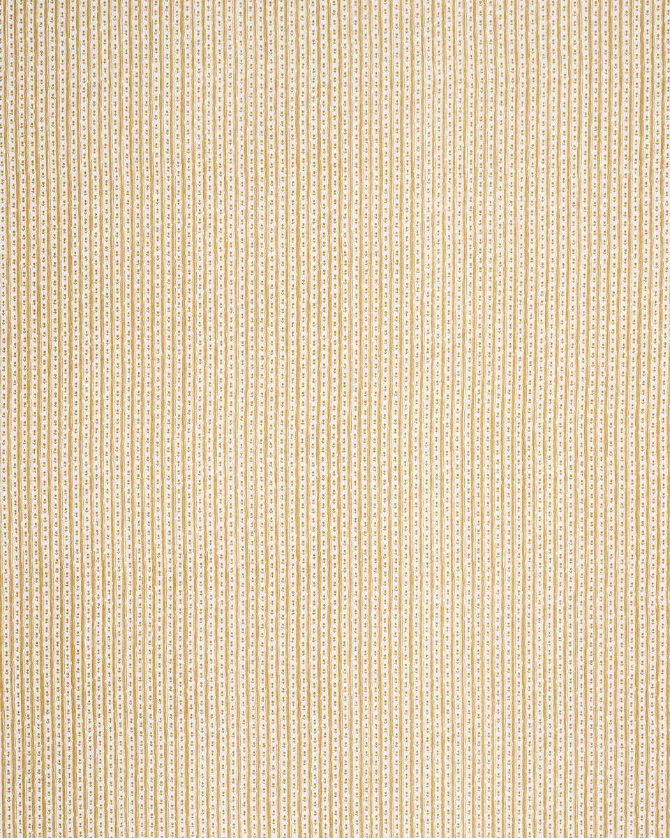 Schumacher Nidhi Stripe Hand-Print Yellow Fabric