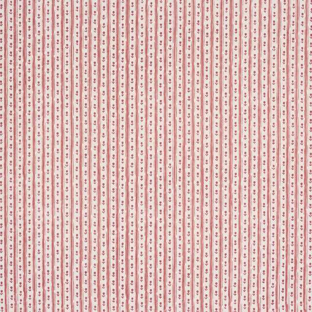 Schumacher Nidhi Stripe Hand-Print Pink Fabric