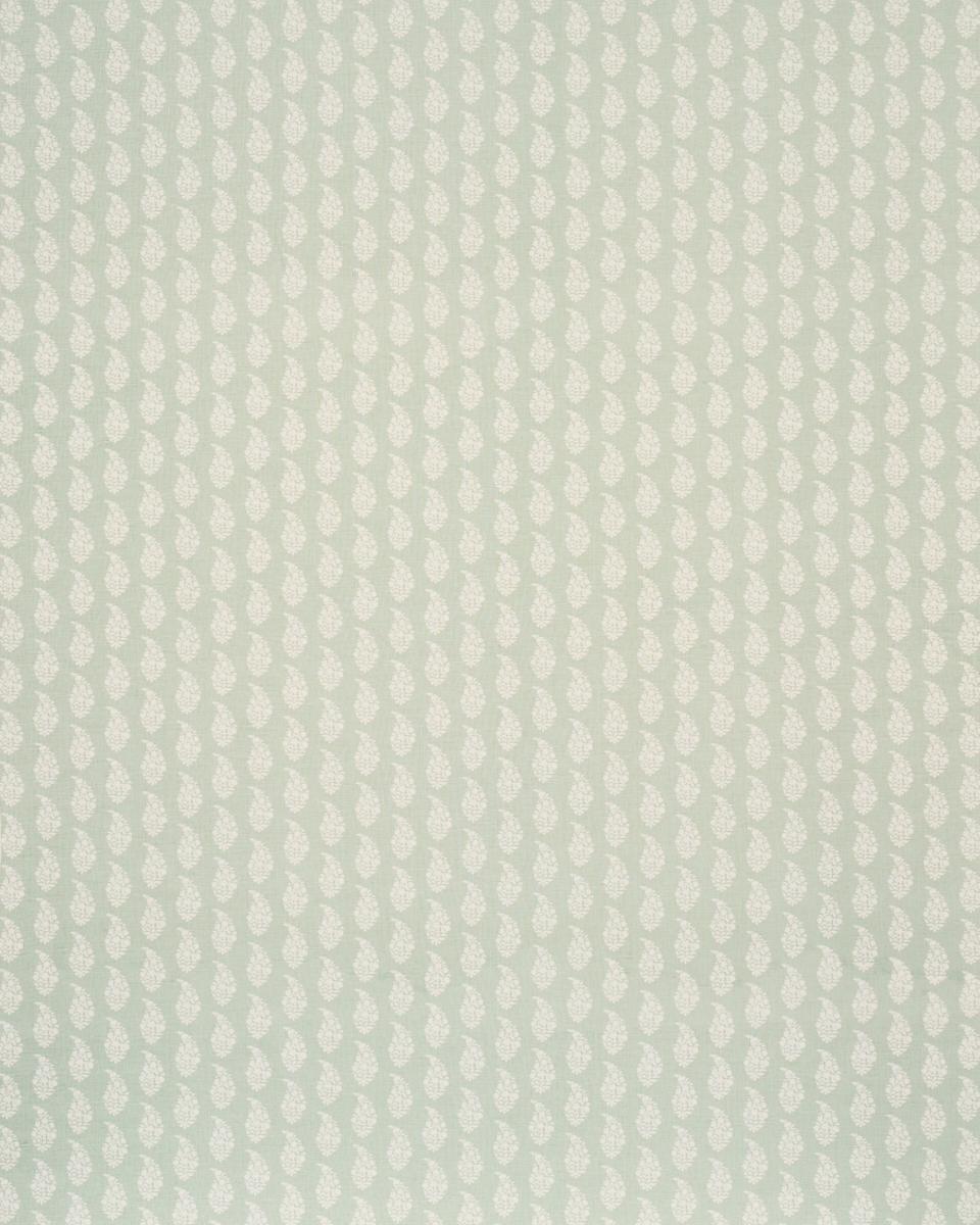 Schumacher Kaia Paisley Hand-Print Celadon Fabric
