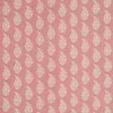 Schumacher Kaia Paisley Hand-Print Pink Fabric
