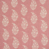 Schumacher Kaia Paisley Hand-Print Pink Fabric