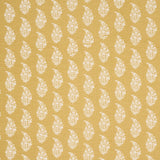 Schumacher Kaia Paisley Hand-Print Yellow Fabric
