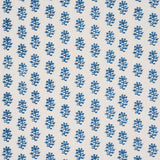 Schumacher Iksha Hand-Block Print Indigo Fabric