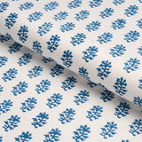 Schumacher Iksha Hand-Block Print Indigo Fabric