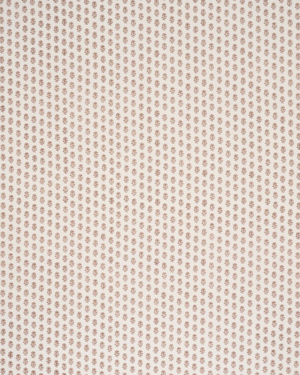 Schumacher Iksha Hand-Block Print Chestnut Fabric