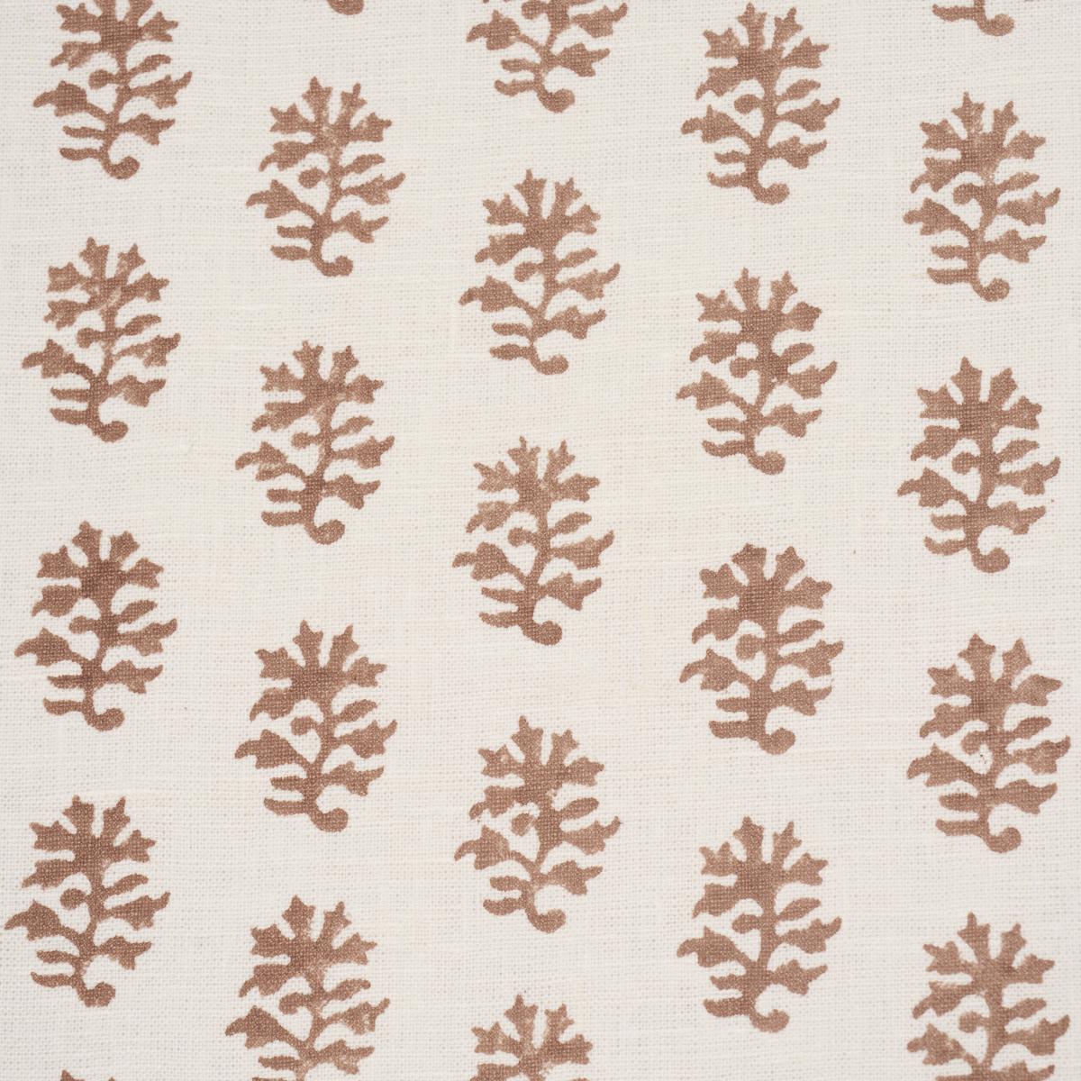 Schumacher Iksha Hand-Block Print Chestnut Fabric