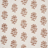 Schumacher Iksha Hand-Block Print Chestnut Fabric