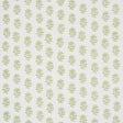 Schumacher Iksha Hand-Block Print Leaf Fabric