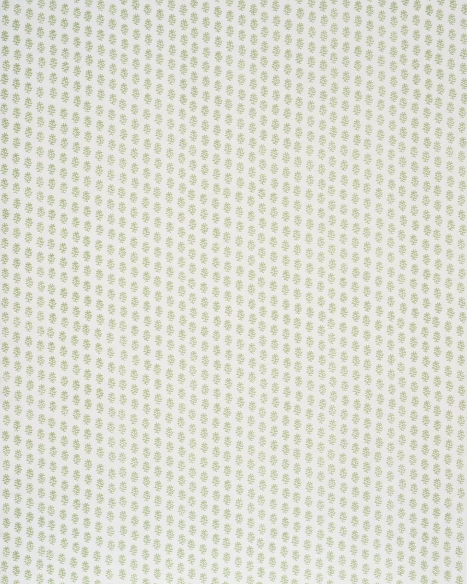 Schumacher Iksha Hand-Block Print Leaf Fabric