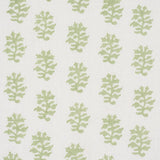 Schumacher Iksha Hand-Block Print Leaf Fabric