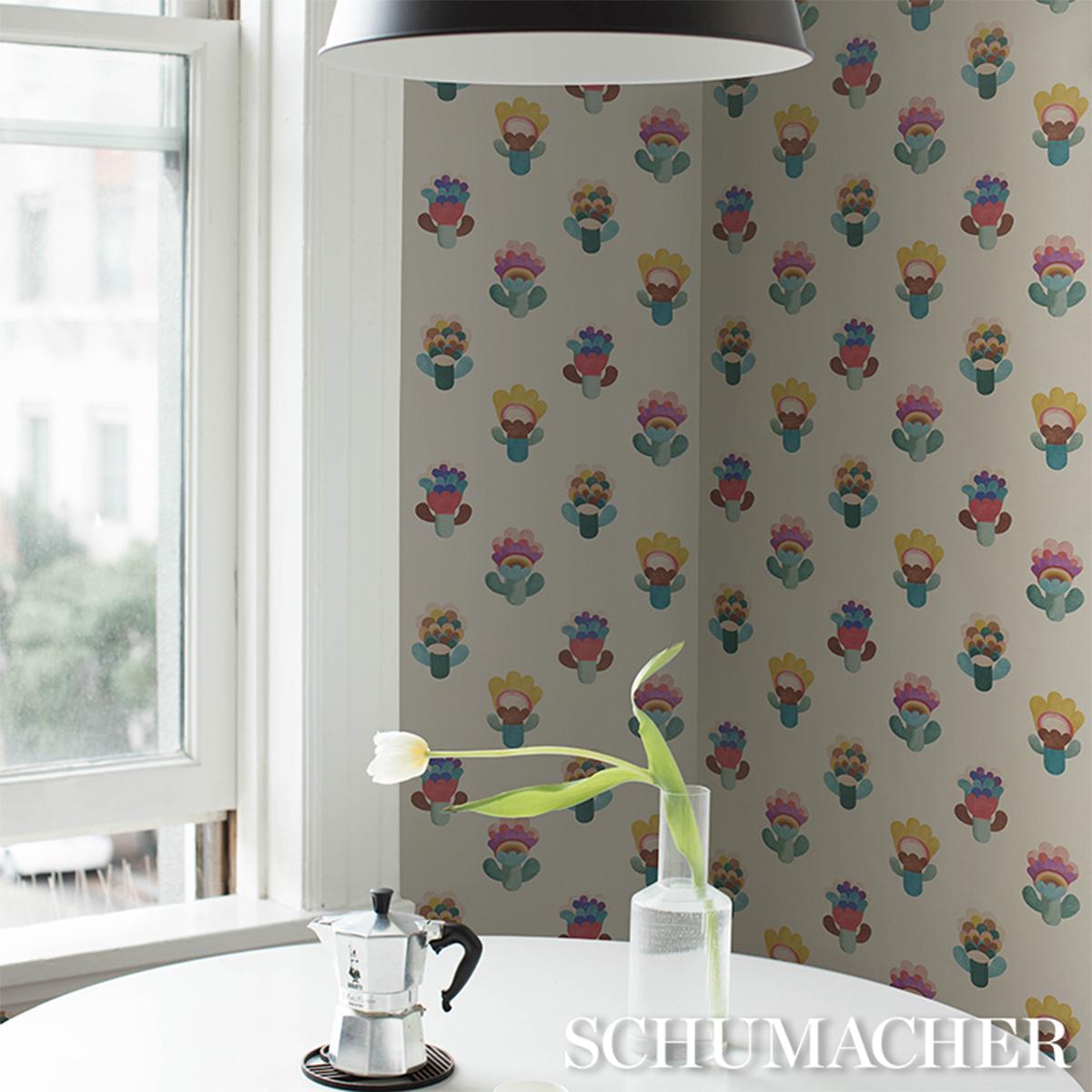 Schumacher Le Jardin Night Wallpaper