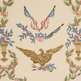 Schumacher Liberty'S Laurels Neutral Wallpaper