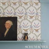 Schumacher Liberty'S Laurels Neutral Wallpaper