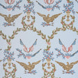 Schumacher Liberty'S Laurels Blue Wallpaper