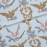 Schumacher Liberty'S Laurels Blue Wallpaper