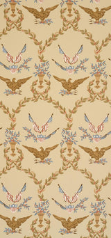 Schumacher Liberty'S Laurels Green Wallpaper
