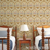 Schumacher Liberty'S Laurels Green Wallpaper