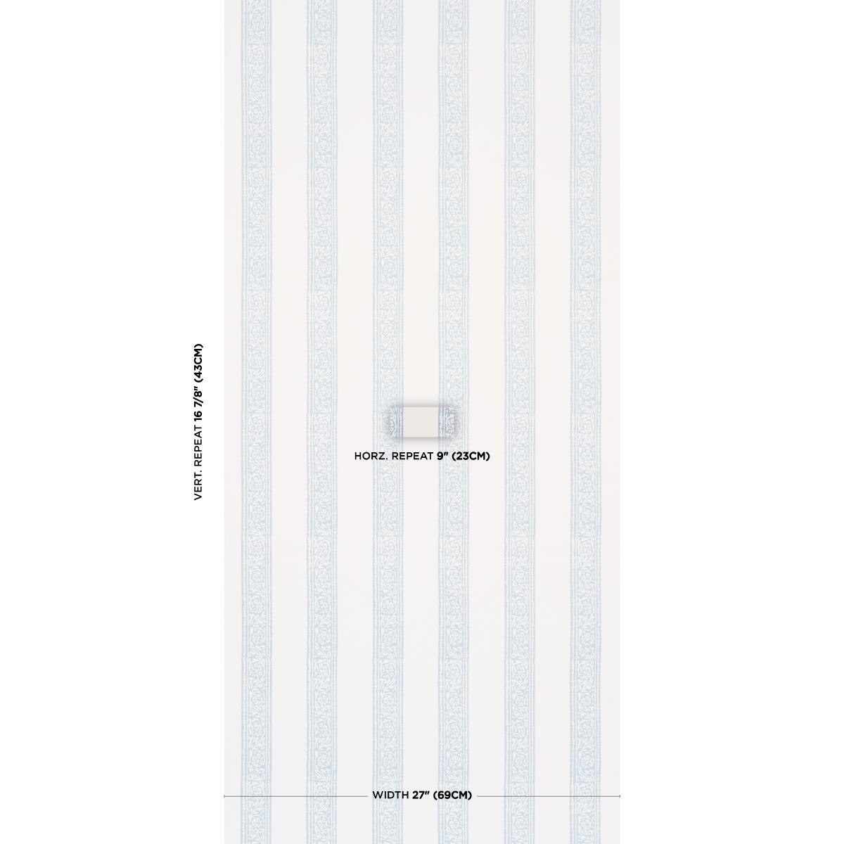 Schumacher Mahdavi Stripe Sky Wallpaper