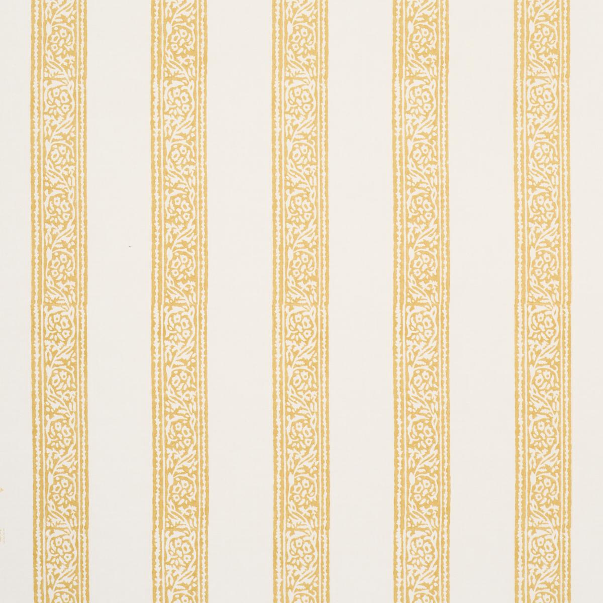 Schumacher Mahdavi Stripe Yellow Wallpaper