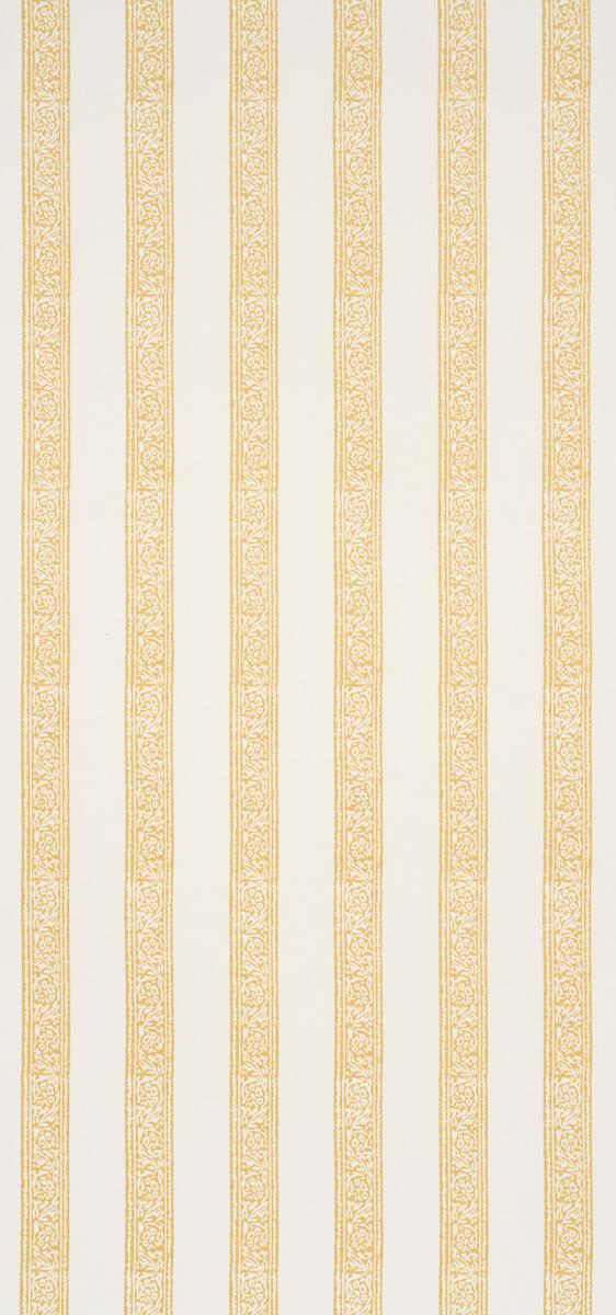 Schumacher Mahdavi Stripe Yellow Wallpaper