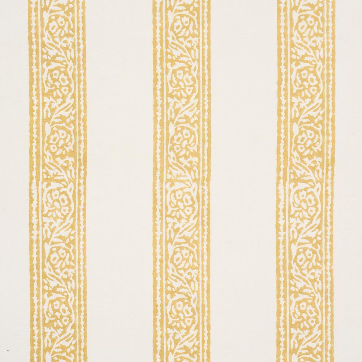 Schumacher Mahdavi Stripe Yellow Wallpaper