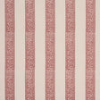 Schumacher Mahdavi Stripe Red Wallpaper