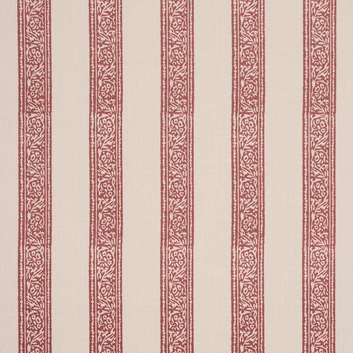 Schumacher Mahdavi Stripe Red Wallpaper
