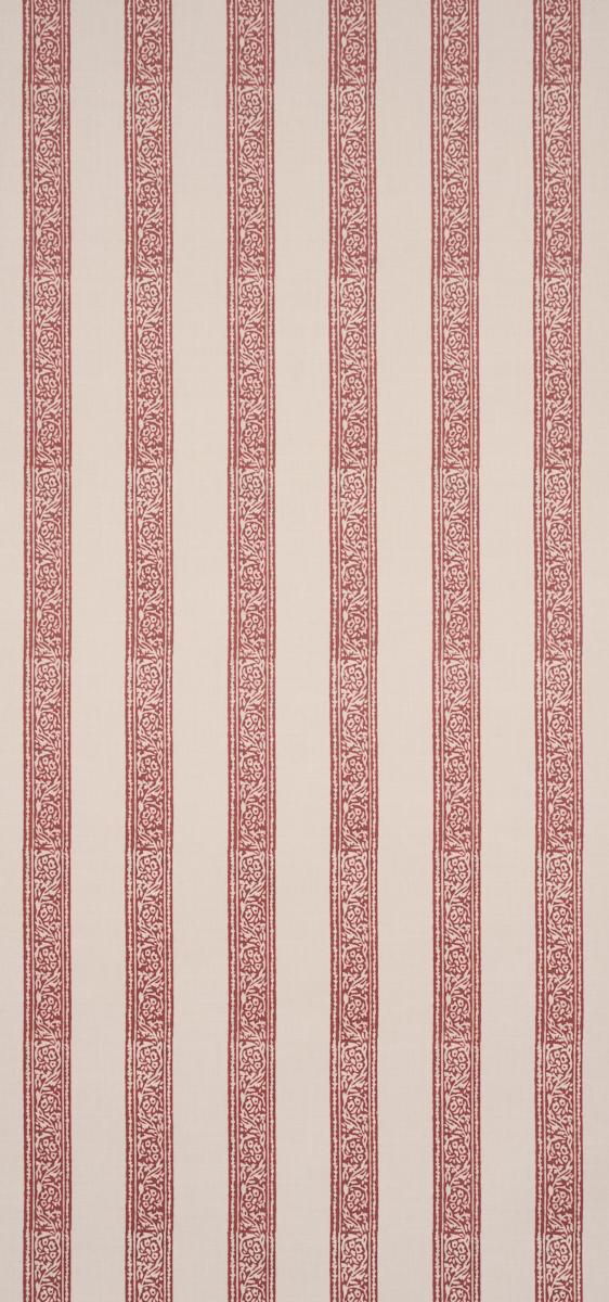Schumacher Mahdavi Stripe Red Wallpaper