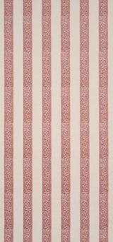 Schumacher Mahdavi Stripe Red Wallpaper