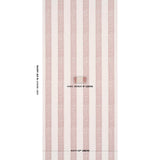 Schumacher Mahdavi Stripe Red Wallpaper