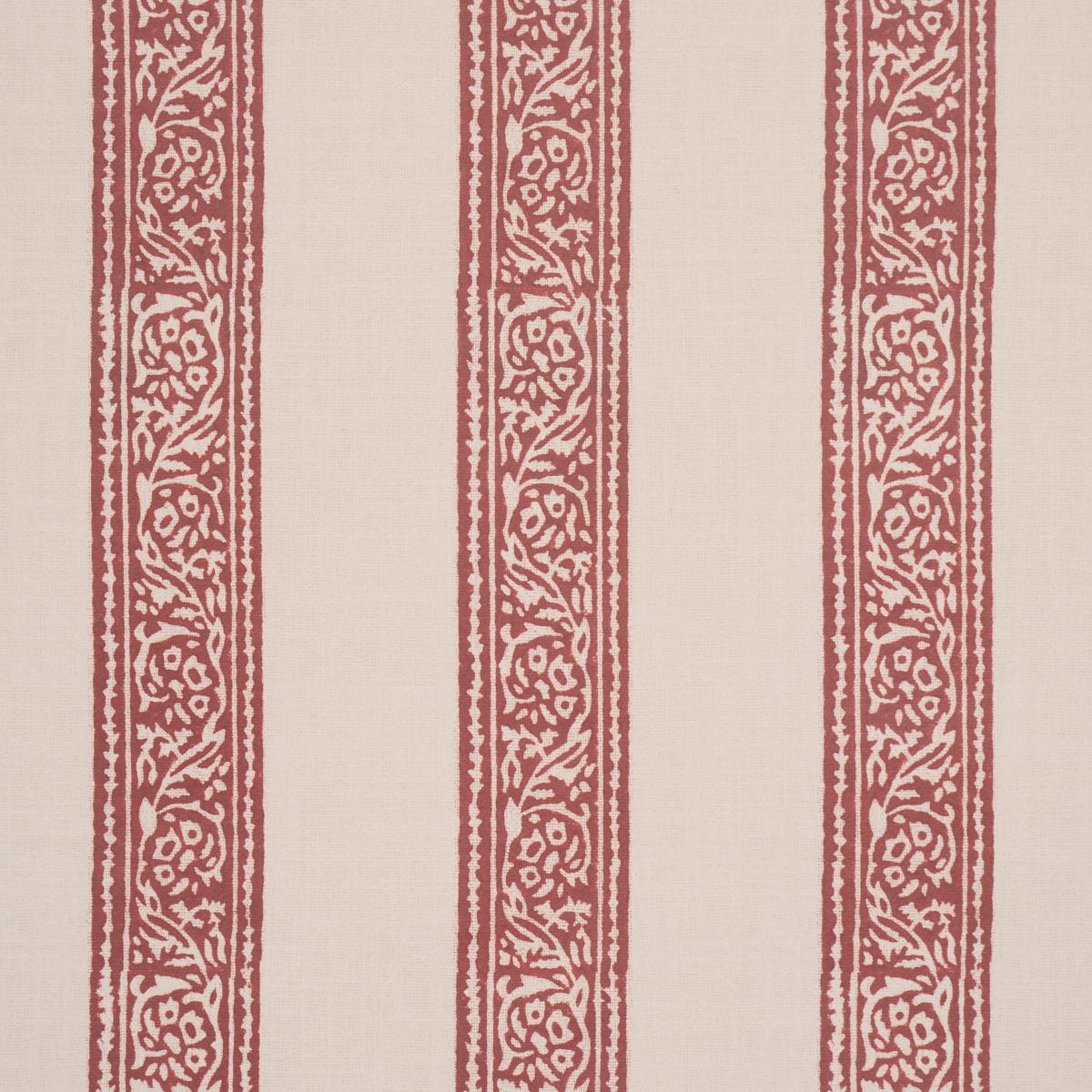 Schumacher Mahdavi Stripe Red Wallpaper