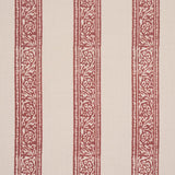Schumacher Mahdavi Stripe Red Wallpaper