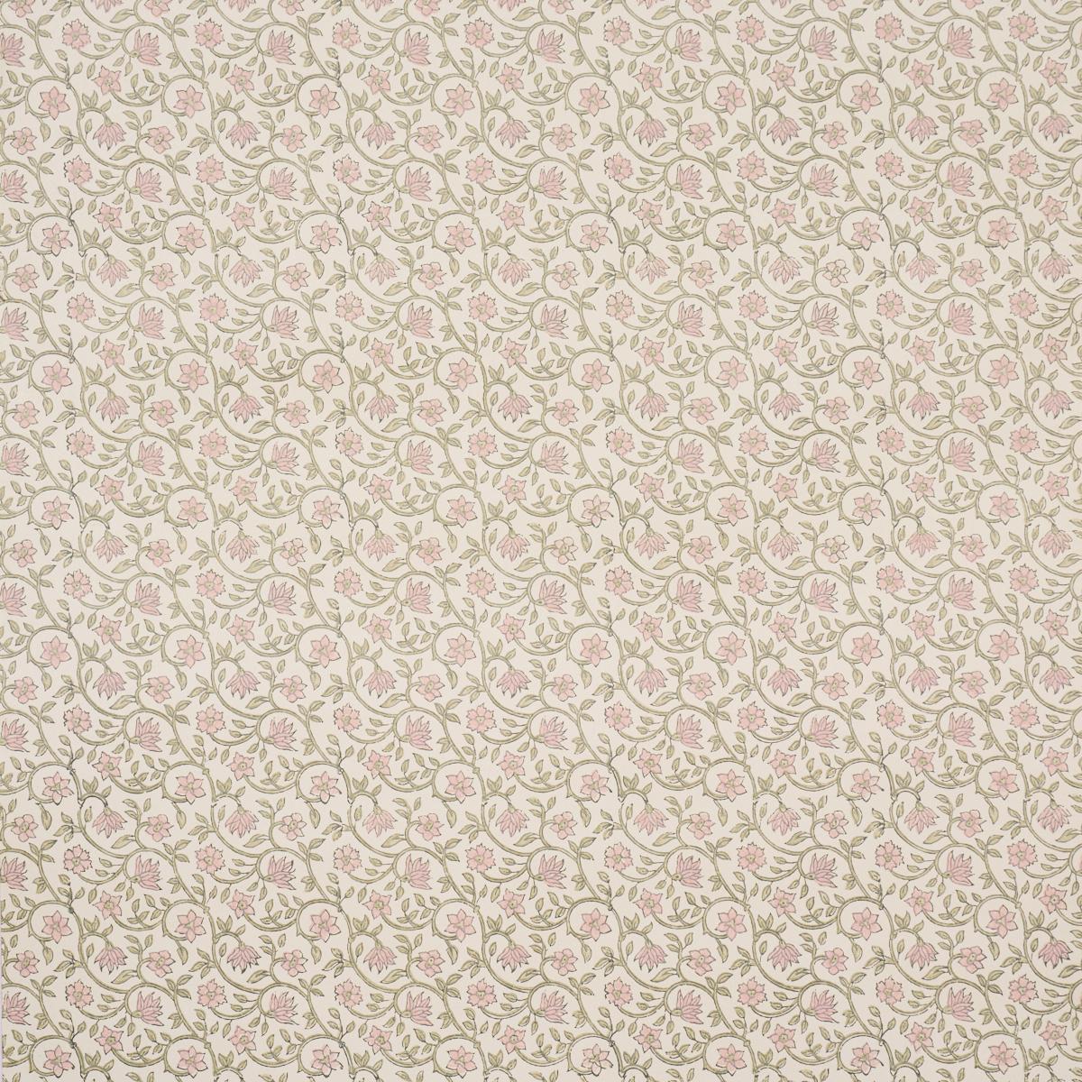 Schumacher Malaya Hand-Block Print Petal Wallpaper