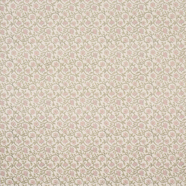 Schumacher Malaya Hand-Block Print Petal Wallpaper
