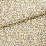 Schumacher Malaya Hand-Block Print Yellow Wallpaper